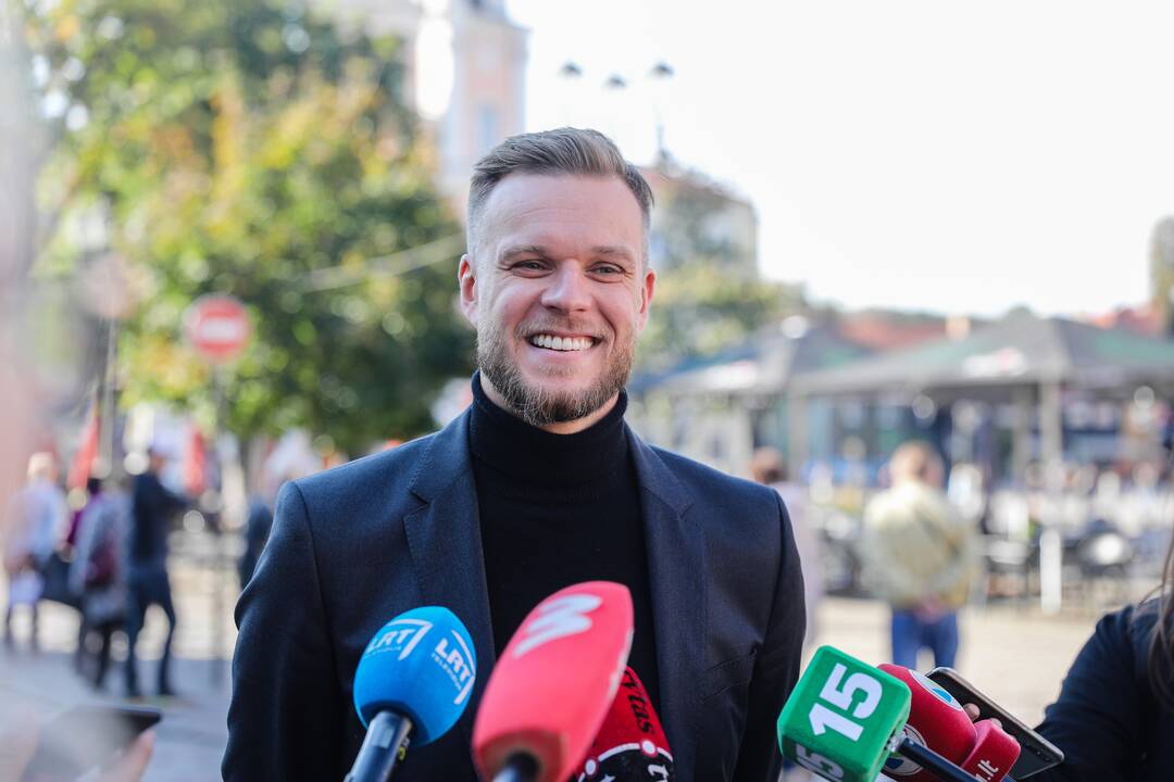 R. Karbauskis ir G. Landsbergis Kaune atidavė savo balsus Seimo rinkimuose