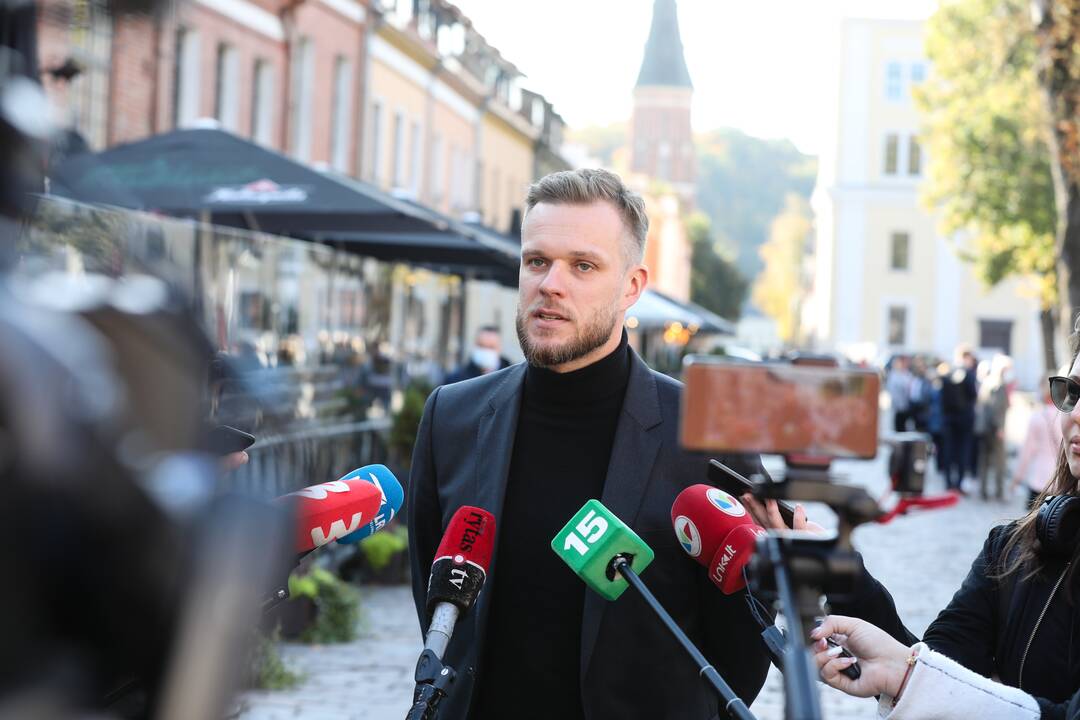 R. Karbauskis ir G. Landsbergis Kaune atidavė savo balsus Seimo rinkimuose