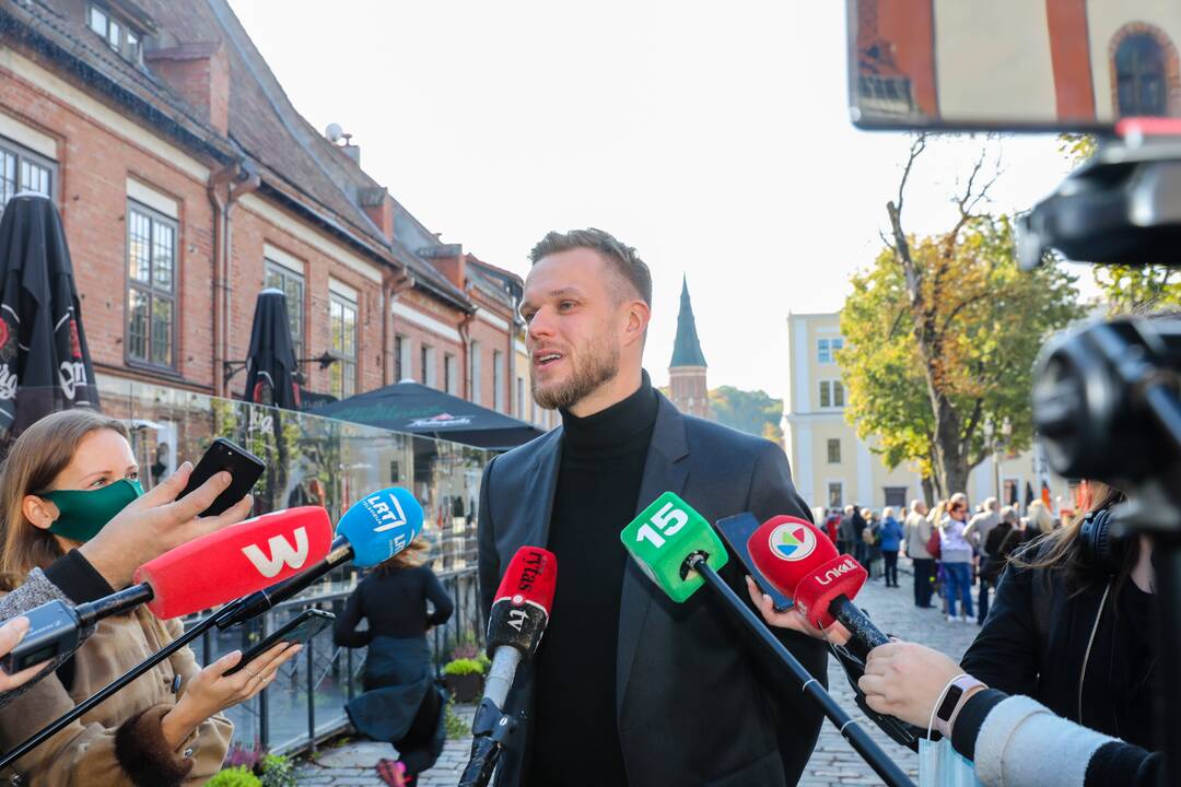R. Karbauskis ir G. Landsbergis Kaune atidavė savo balsus Seimo rinkimuose