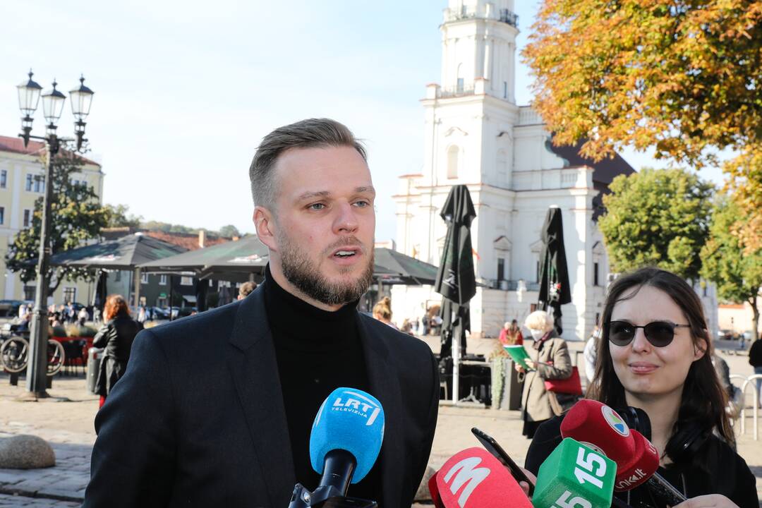 R. Karbauskis ir G. Landsbergis Kaune atidavė savo balsus Seimo rinkimuose