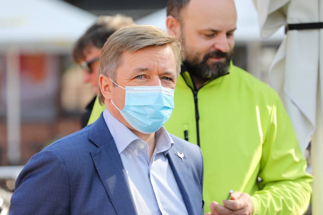 R. Karbauskis ir G. Landsbergis Kaune atidavė savo balsus Seimo rinkimuose