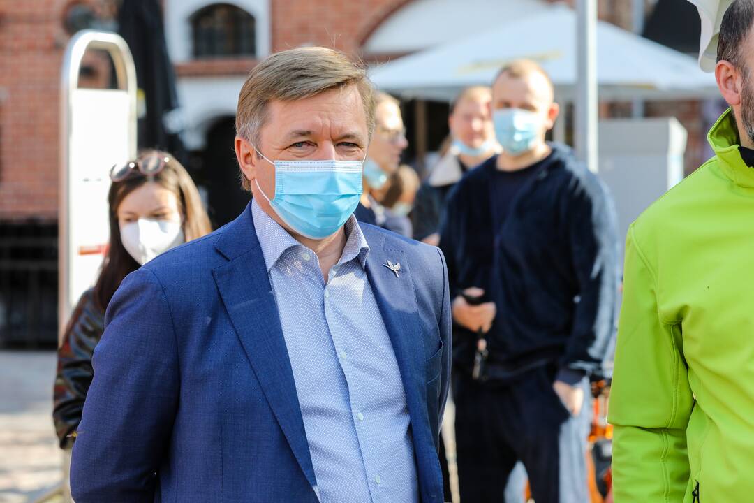 R. Karbauskis ir G. Landsbergis Kaune atidavė savo balsus Seimo rinkimuose