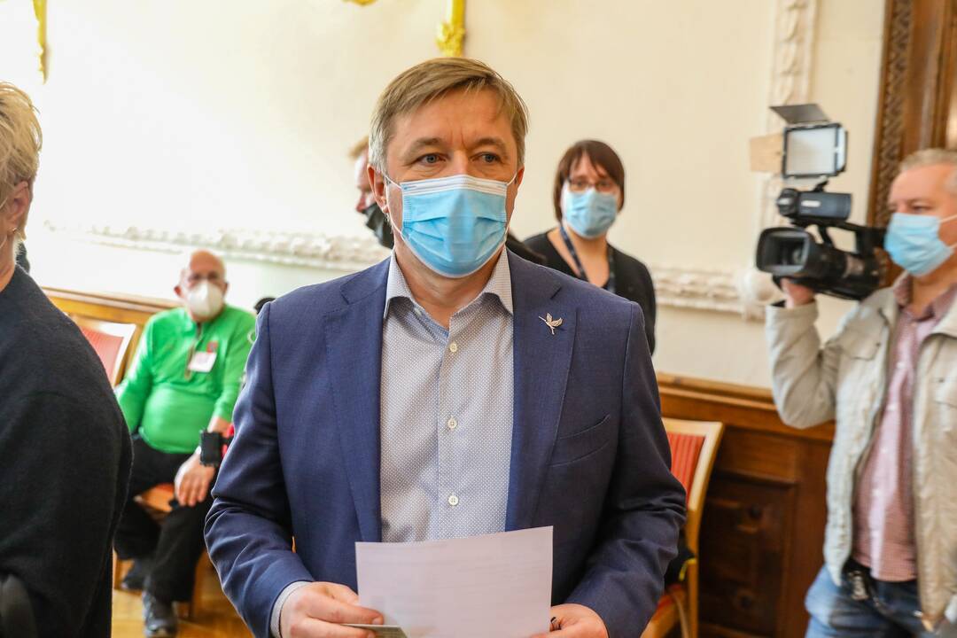 R. Karbauskis ir G. Landsbergis Kaune atidavė savo balsus Seimo rinkimuose