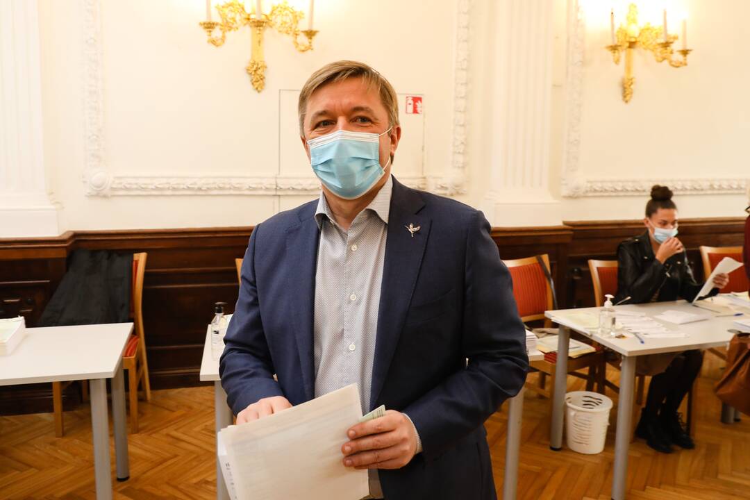 R. Karbauskis ir G. Landsbergis Kaune atidavė savo balsus Seimo rinkimuose