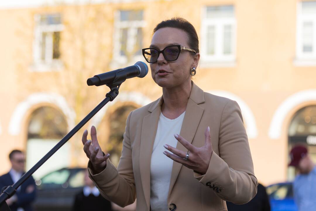 Rotušės aikštėje atidarytas Vilnių su kitais miestais jungiantis „Portalas“