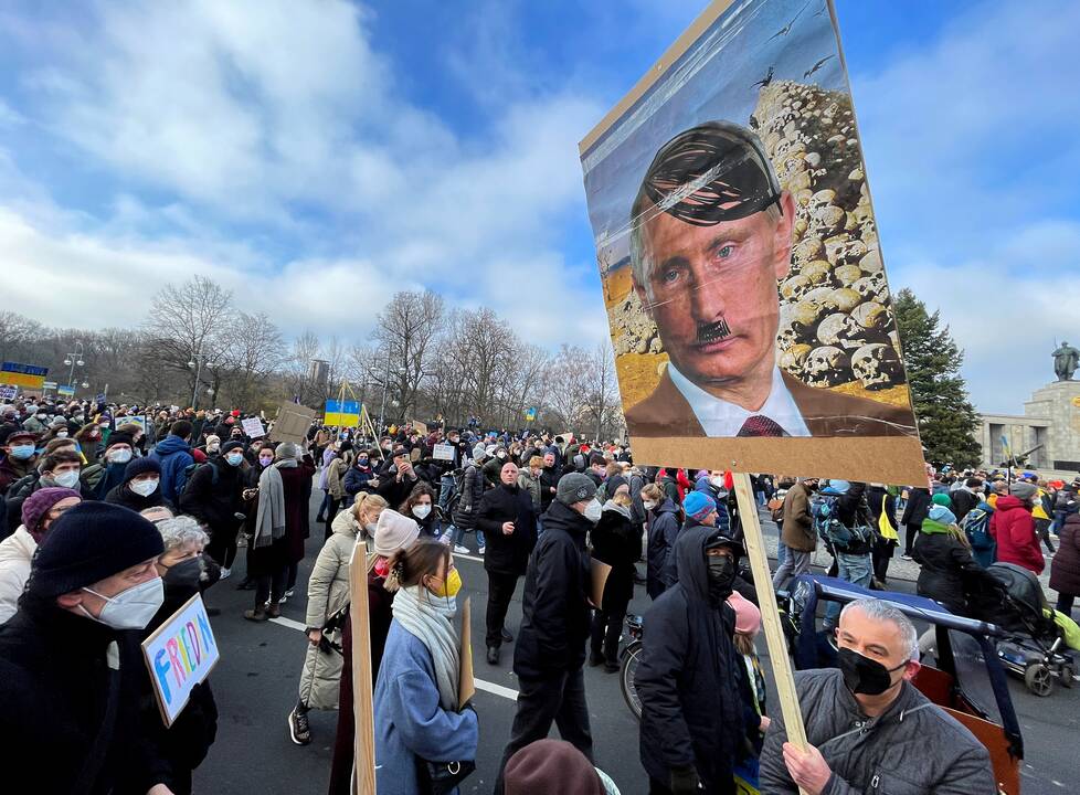 Berlyne – šimtatūkstantinė solidarumo akcija Ukrainai palaikyti