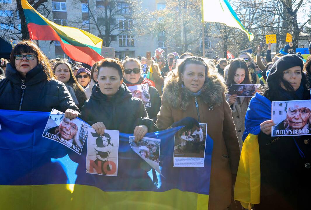 Berlyne – šimtatūkstantinė solidarumo akcija Ukrainai palaikyti