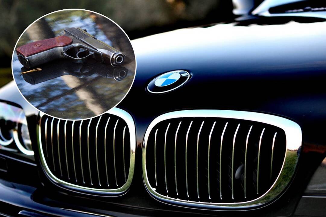 Konfliktas alytiškio kieme: su BMW atvažiavę vyrai jį sužalojo ginklo rankena