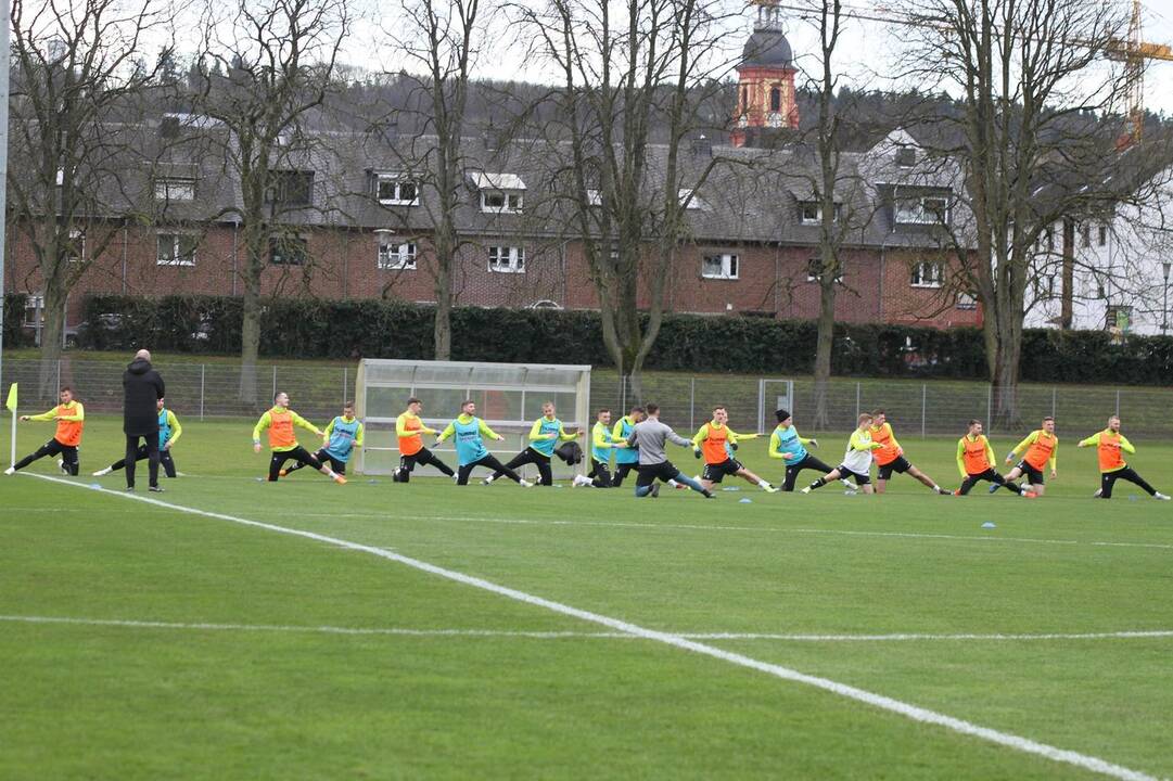 Arena: Lietuvos futbolininkai treniruojasi 1930-aisiais įrengtame Tryro stadione.