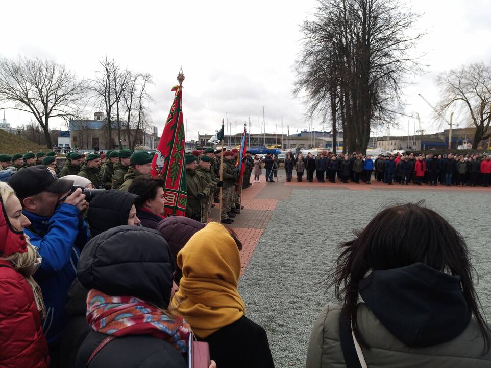 Klaipėdoje prisiekė šimtai naujųjų šaulių