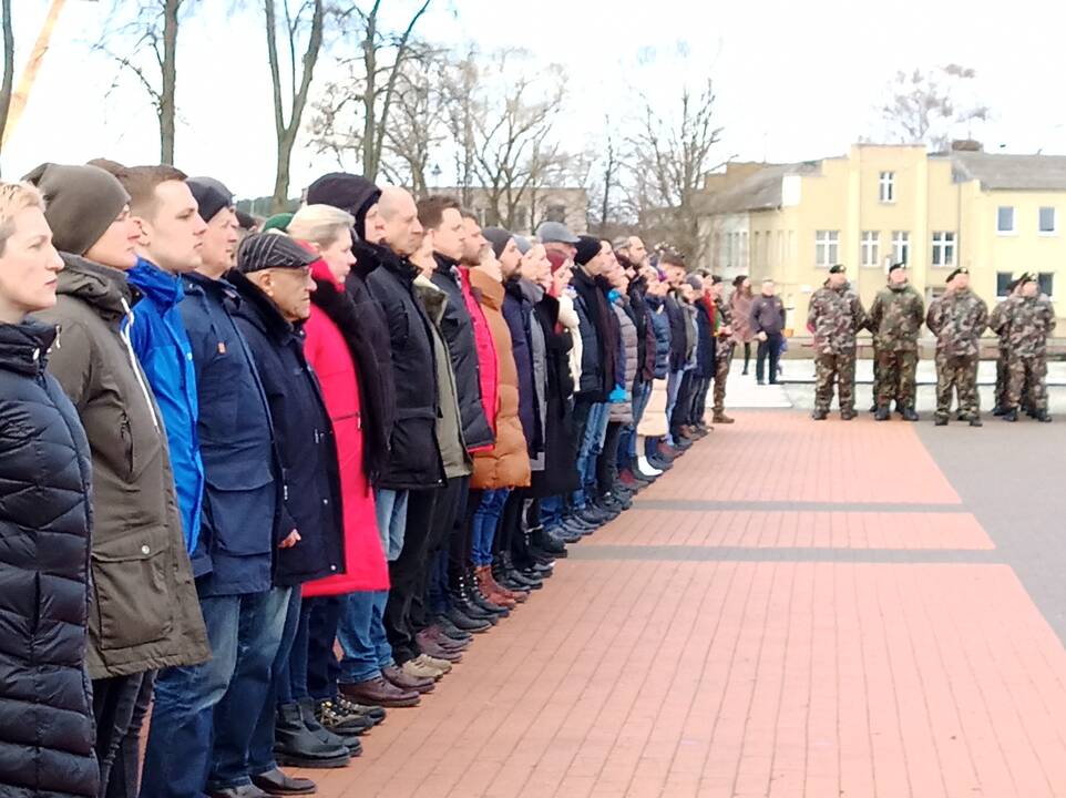 Klaipėdoje prisiekė šimtai naujųjų šaulių