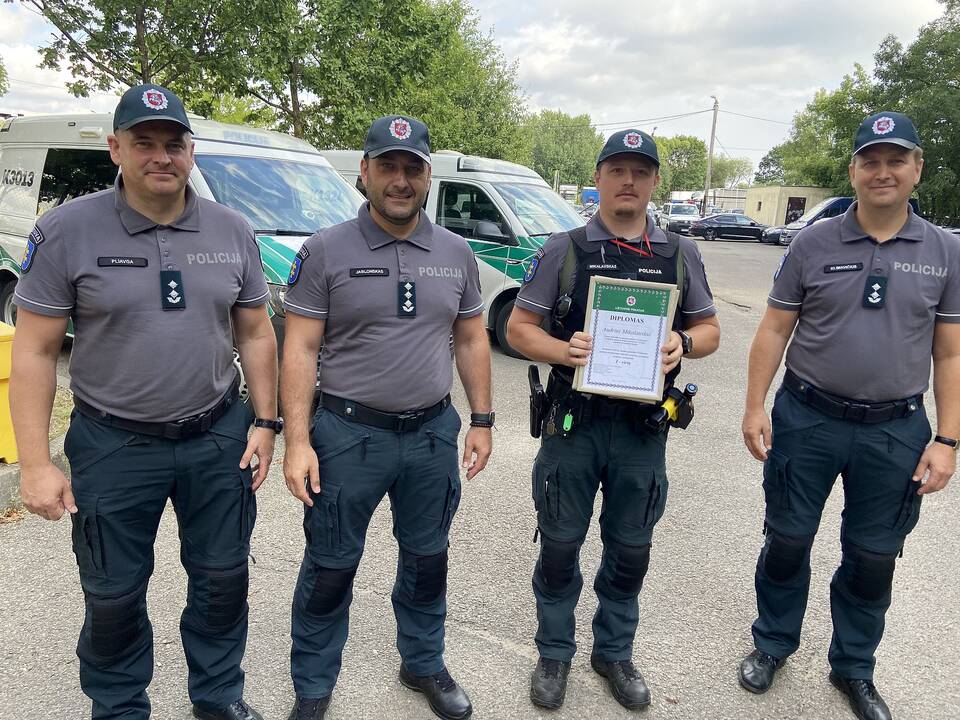 Geriausio Kauno apskrities policijos pirminės ir vidurinės grandies pareigūno rinkimai
