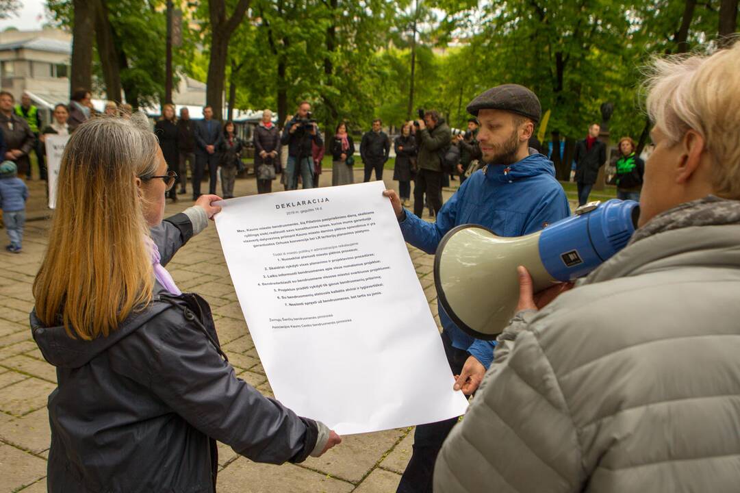 Bendruomenių pilietinio nepasitenkinimo akcija Kaune