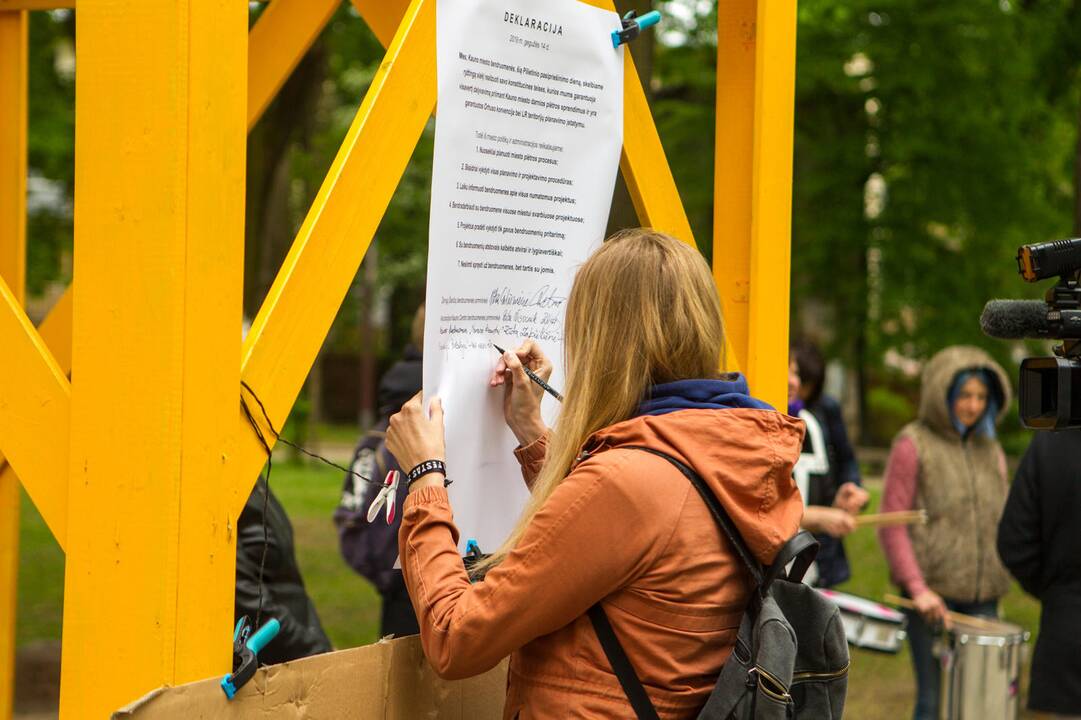 Bendruomenių pilietinio nepasitenkinimo akcija Kaune
