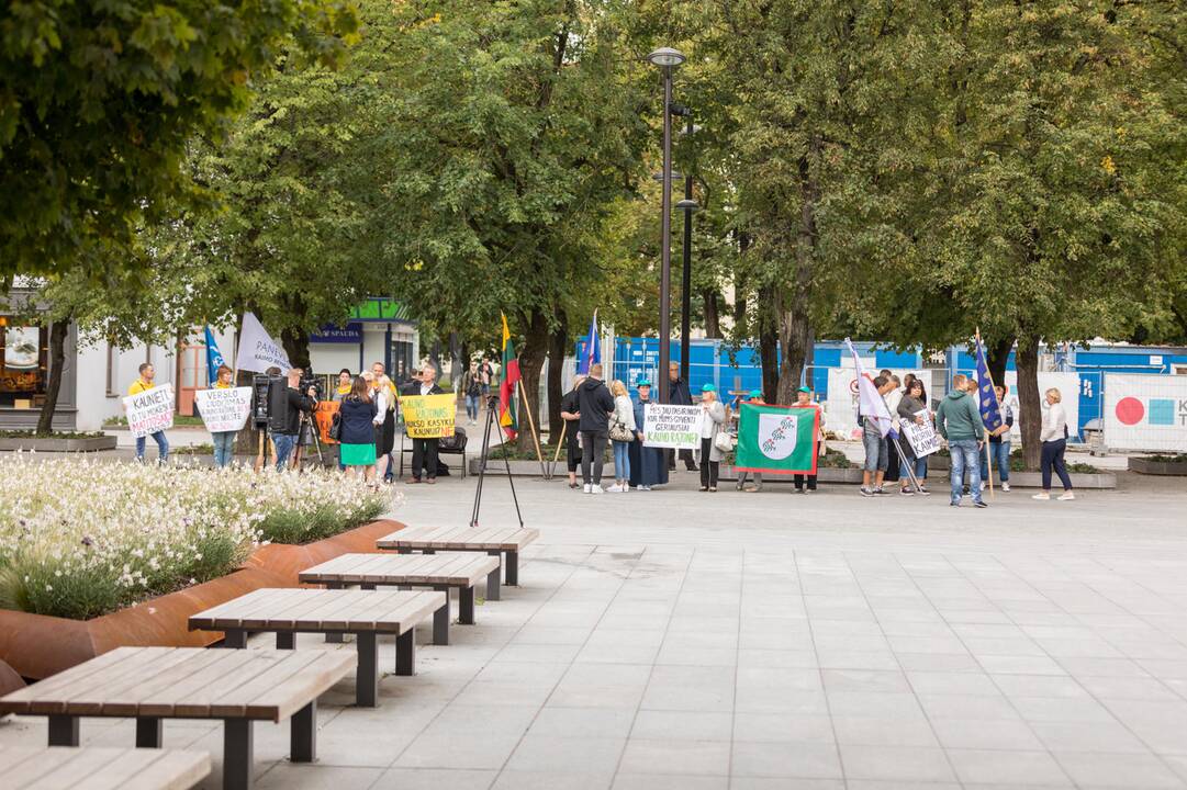 Piketas dėl dalies rajono prijungimo prie miesto