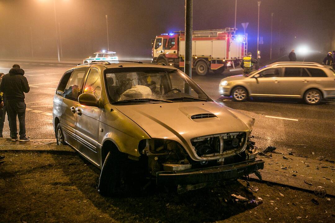 Avarija Herkaus Manto ir Parko gatvių sankryžoje