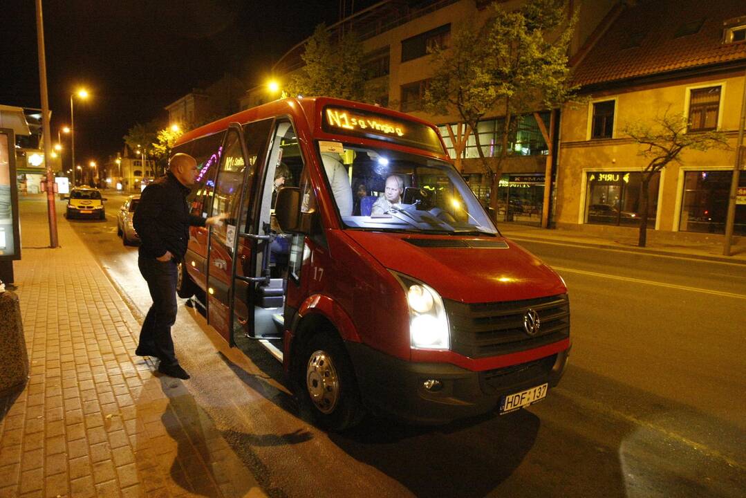 Laikas: naktinis autobusas pradės kursuoti naktį iš ketvirtadienio į penktadienį.