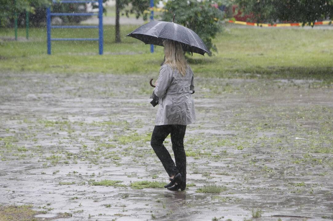Prognozė: savaitgalį ir kitą savaitę pajūryje vyraus lietingi ir vėjuoti orai.