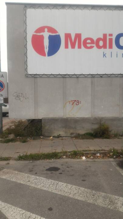 Netvarka: gyventojus tikina, kad šalia pastato besimėtančių pūvančių šiukšlių nesivarginama iškuopti net prieš didžiąsias metų šventes.