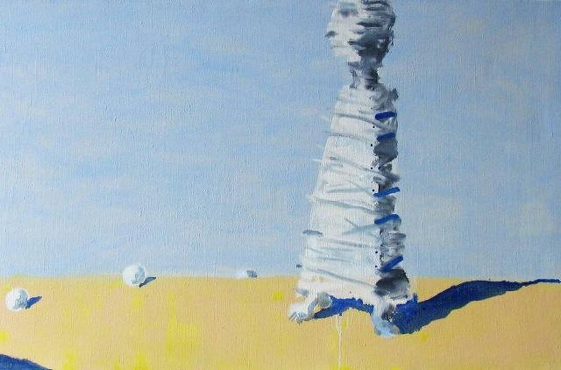 G.P.Janonis. Pajūris. 2016. Aliejus, drobė, 68x150 cm.