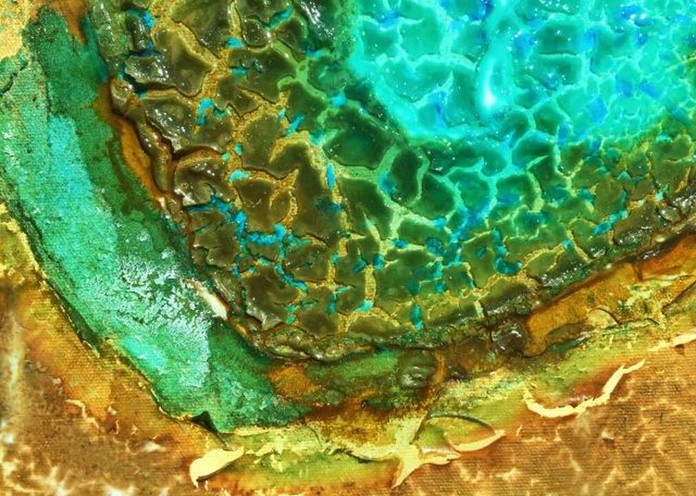 E.Rasiuko paveikslas „Transcendencija“ (fragmentas).