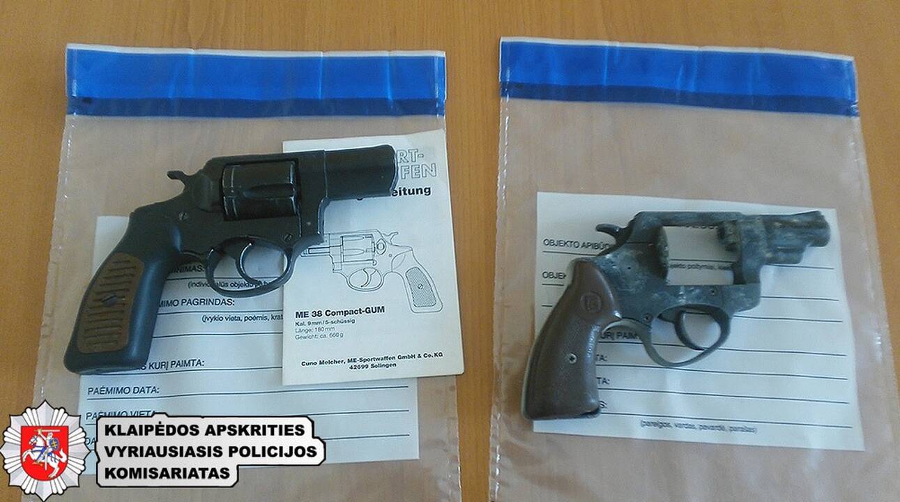 Policija konfiskavo kretingiškio ginklus