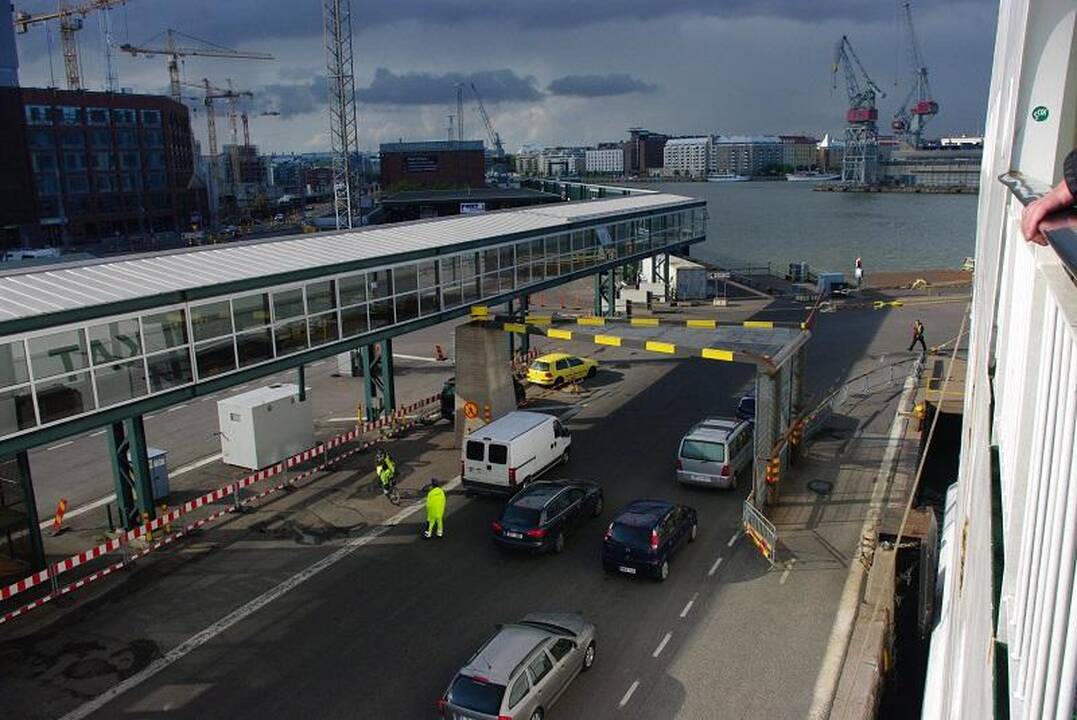 Vieta: vienas iš jūrų keltų terminalų Helsinkyje iš kur plaukia jūrų keltai į Taliną.
