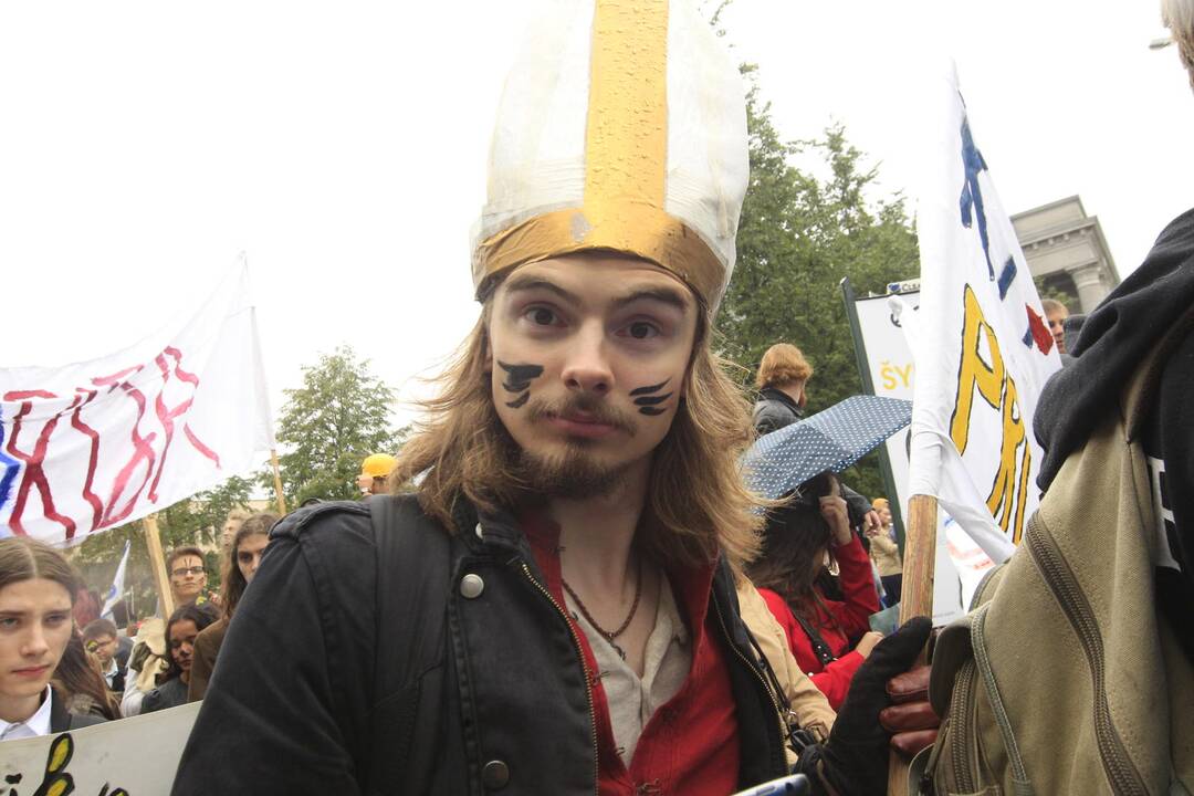 Vilniaus universiteto studentai pasitiko mokslo metus