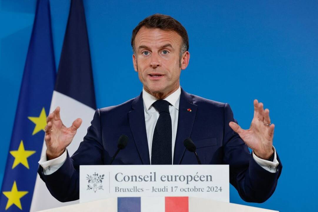 Macronas: Prancūzija planuoja birželį pripažinti palestiniečių valstybę