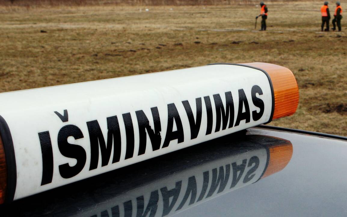 Rūšiuojant šiukšles rasta granata