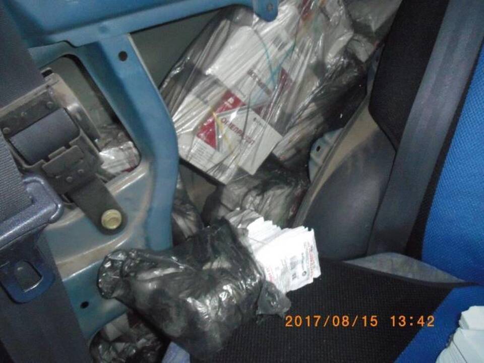 Ruso automobilyje buvo suslapstyti vaistai 