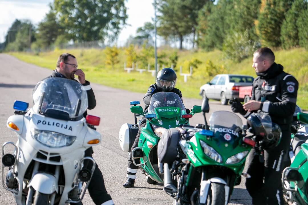 Motociklininkų mokymai Nemuno žiede