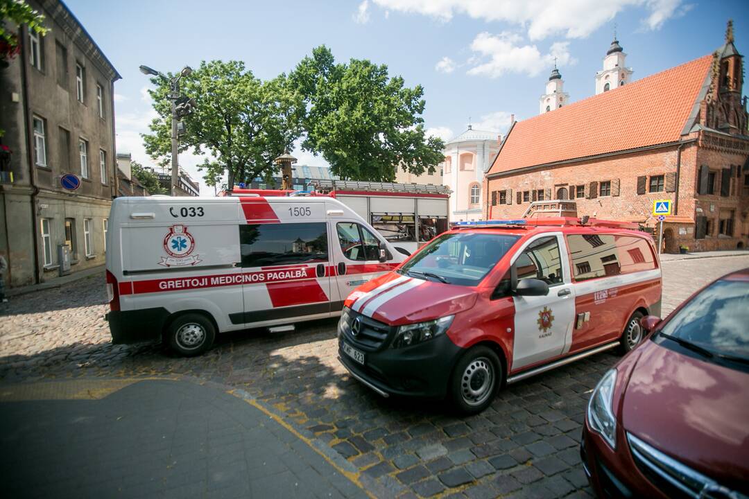 Degė Jėzuitų bažnyčios pastogė