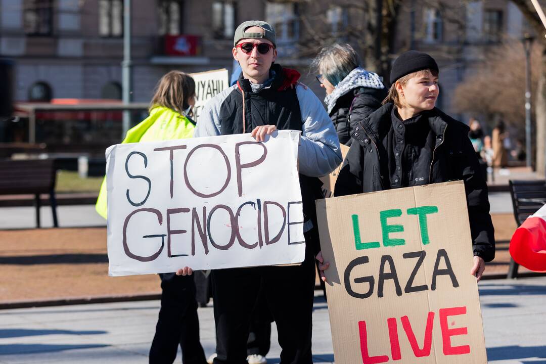 Palestinos palaikymo akcija