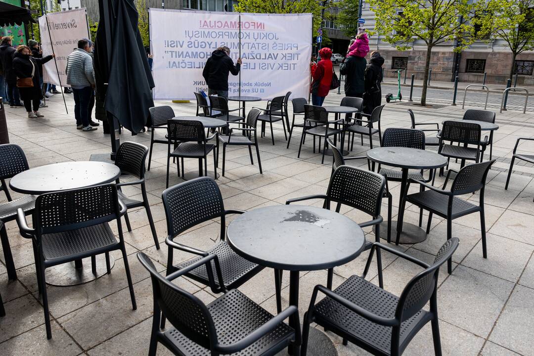 Piketas prie Ekonomikos ir inovacijų ministerijos