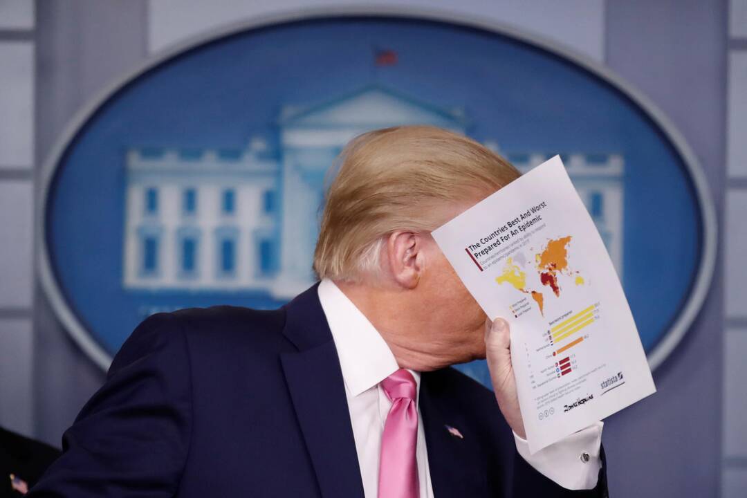 D. Trumpas: koronaviruso išplitimas JAV nėra neišvengiamas