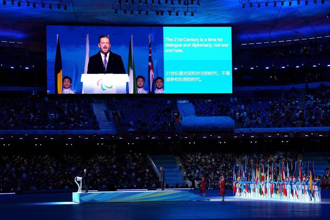 Pekino žiemos paralimpinių žaidynių atidarymo ceremonija