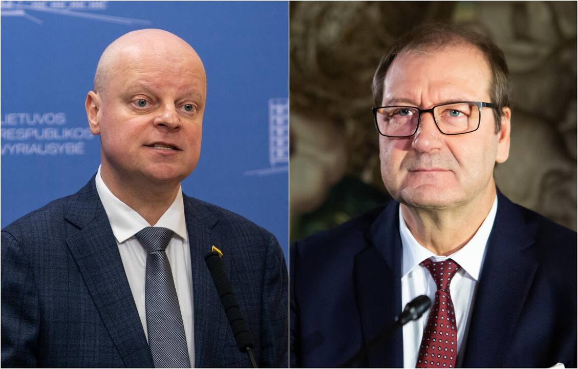 Saulius Skvernelis ir Viktoras Uspaskichas