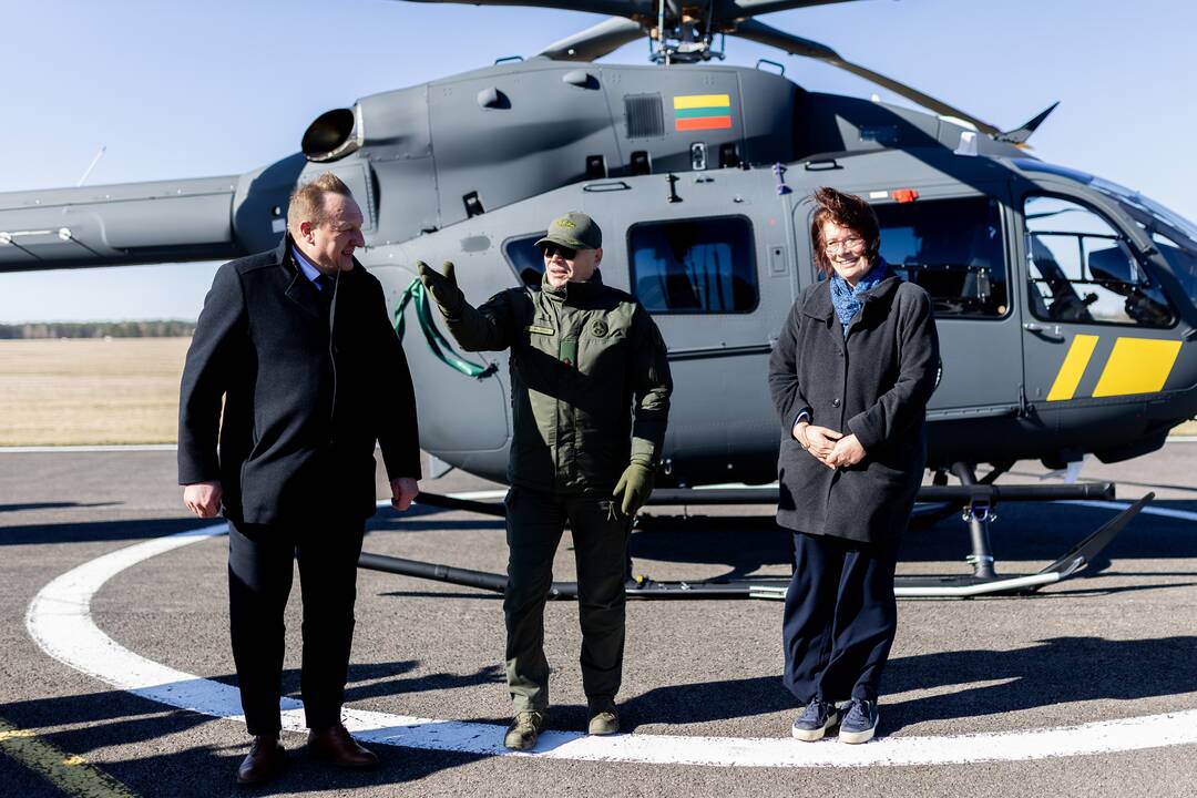 Pristatytas naujas Kaliningrado tranzito stebėjimui skirtas sraigtasparnis