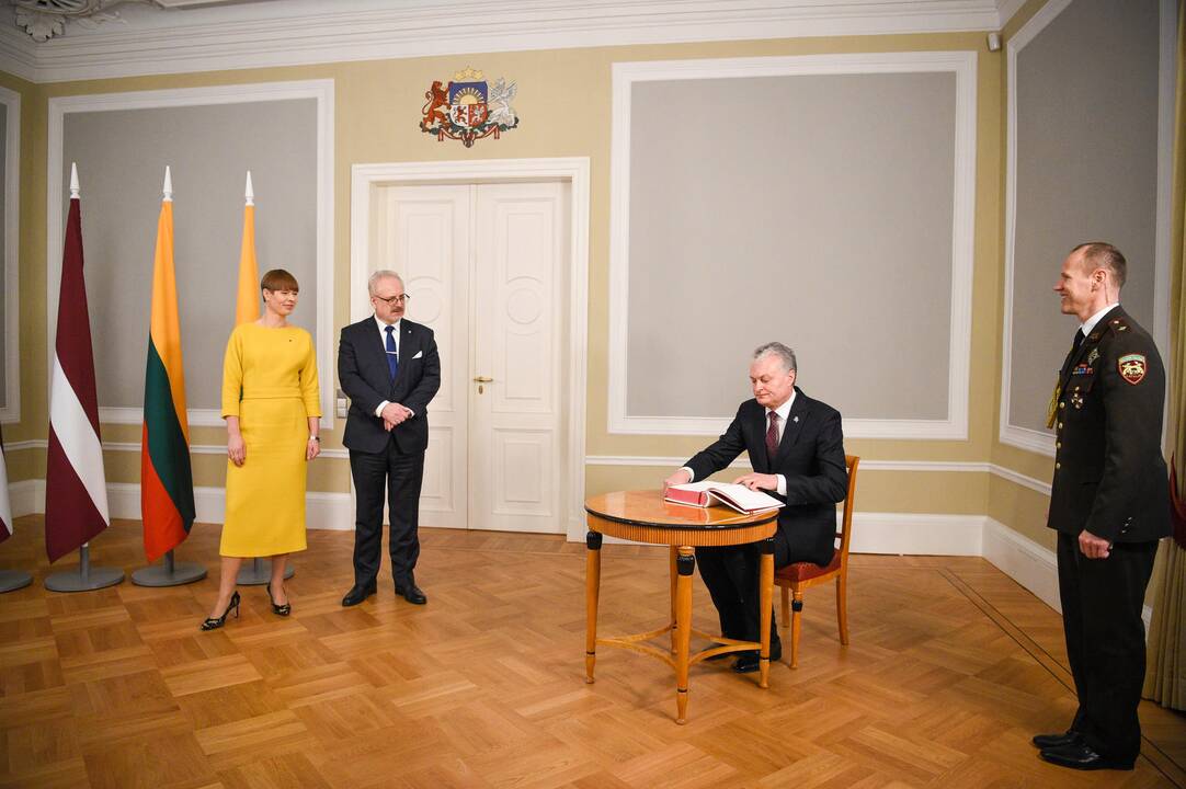 G. Nausėda susitiko su Latvijos ir Estijos vadovais