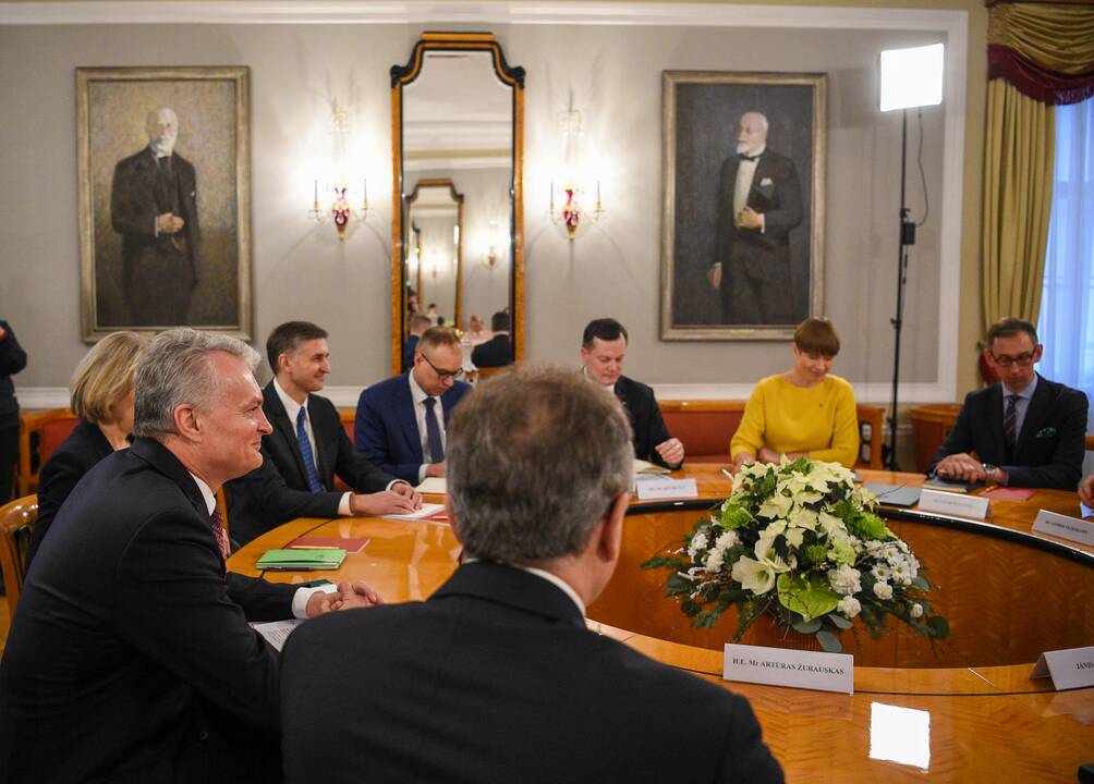 G. Nausėda susitiko su Latvijos ir Estijos vadovais