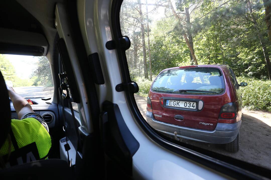 Policijos reidas prie Lampėdžio ežero