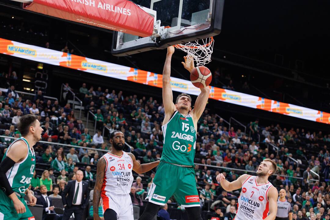 LKL: Kauno „Žalgiris“ – Utenos „Uniclub Casino – Juventus“ 109:76