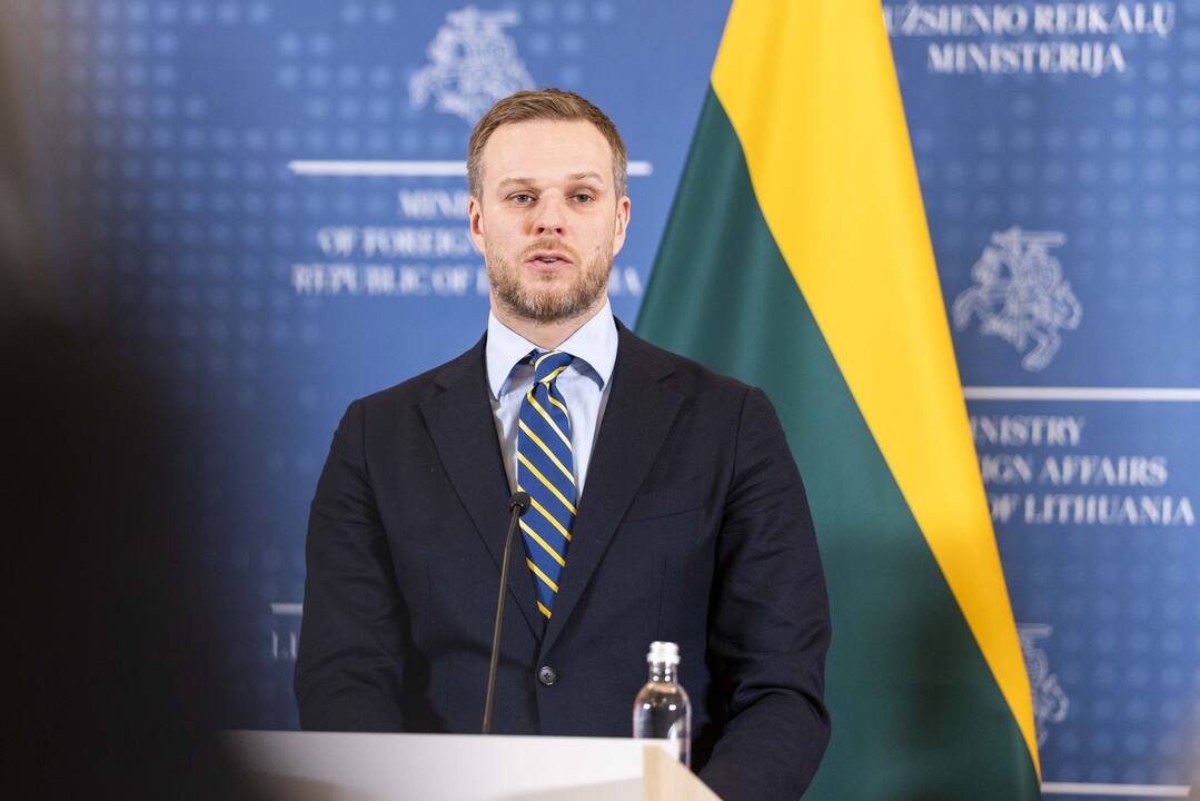 G. Landsbergio, Estijos, Latvijos, Prancūzijos bei Ukrainos ministrų spaudos konferencija