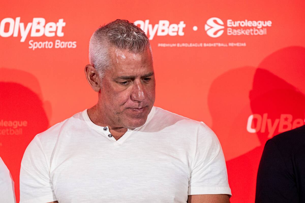 Spaudos konferencija su Eurolygos legendomis