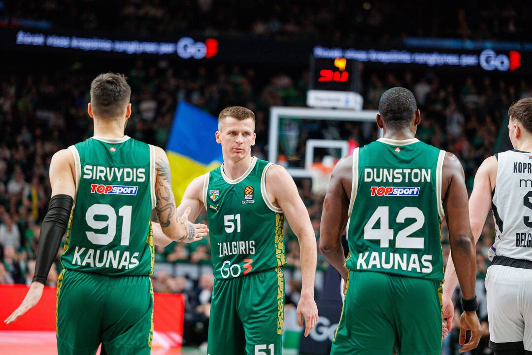 Eurolyga: Kauno „Žalgiris“ – Belgrado „Partizan“ 70:66