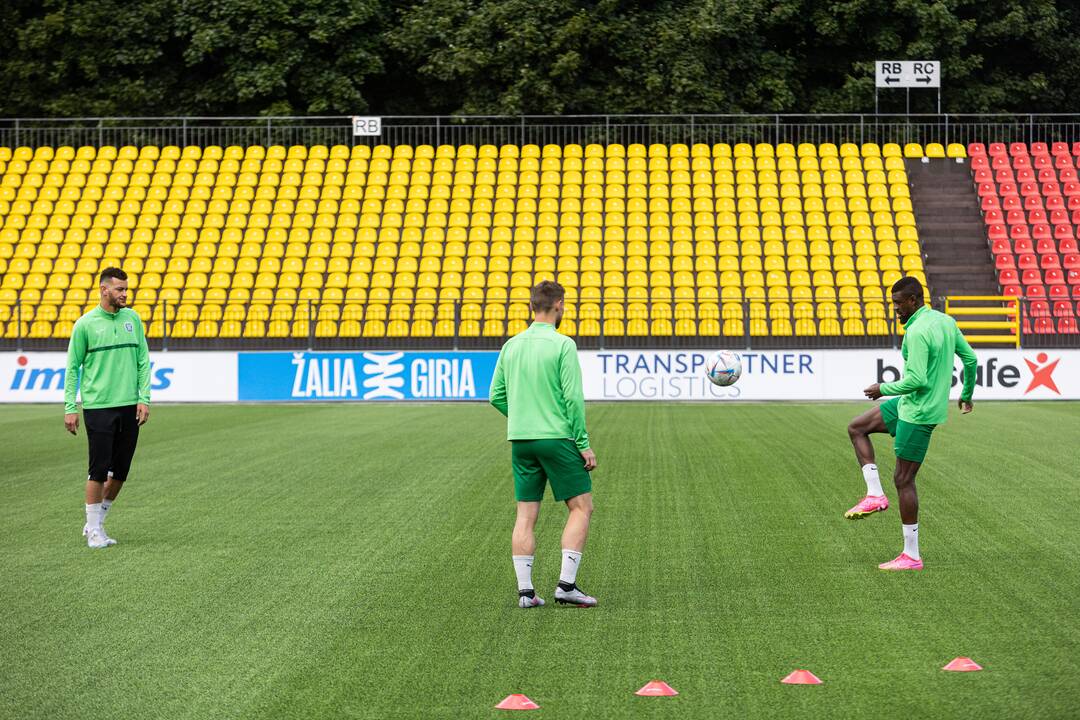 Vilniaus „Žalgirio“ treniruotė prieš rungtynes su „Galatasaray“