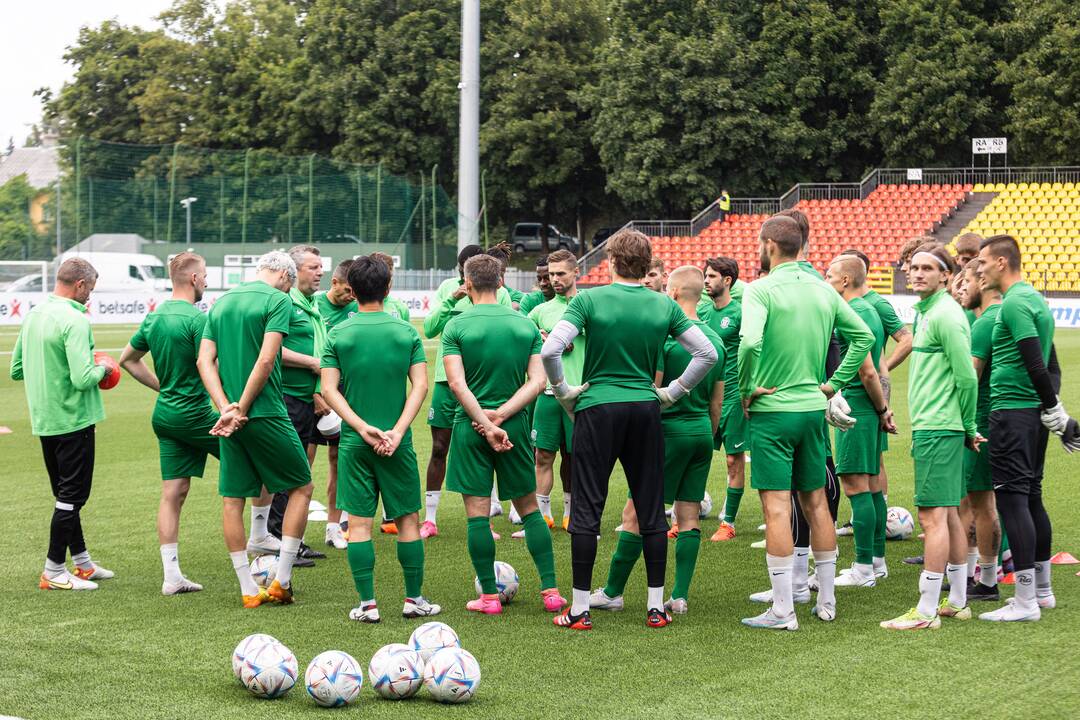 Vilniaus „Žalgirio“ treniruotė prieš rungtynes su „Galatasaray“