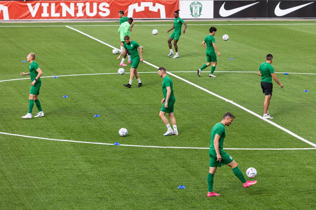 Vilniaus „Žalgirio“ treniruotė prieš rungtynes su „Galatasaray“