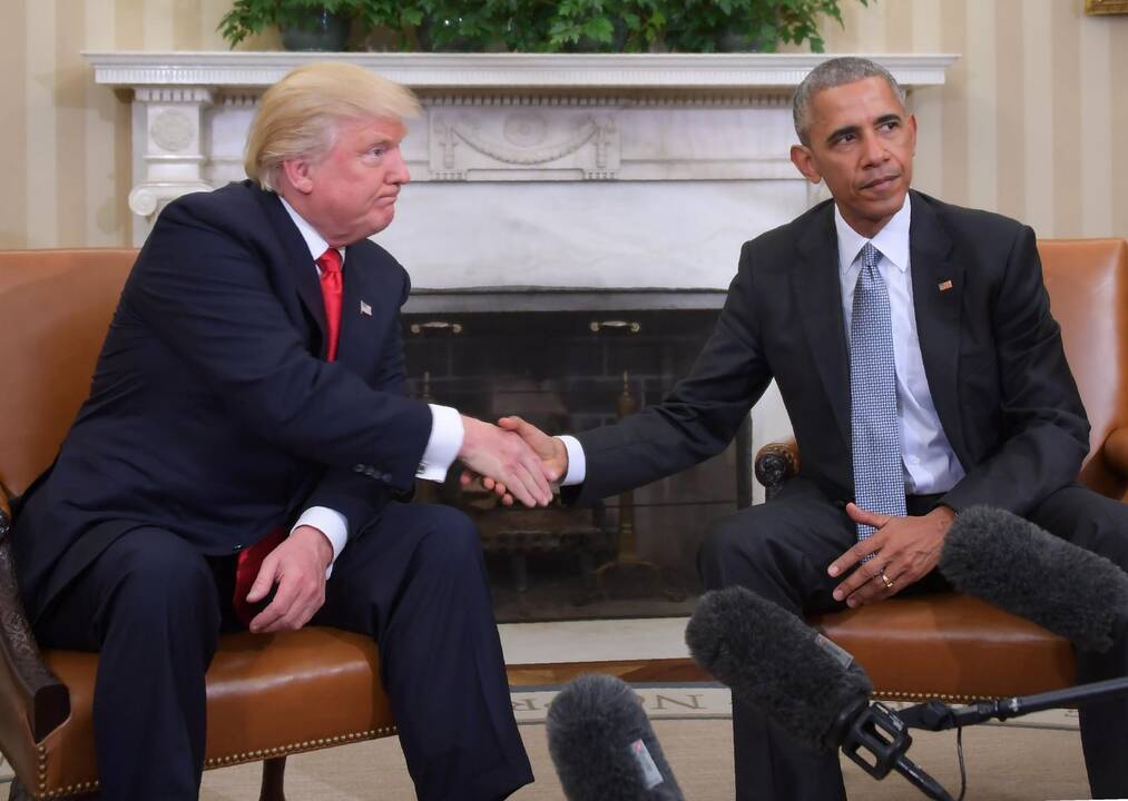 D. Trumpo ir B. Obamos susitikimas